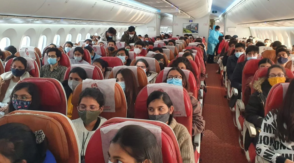 Flight-Carrying-219-Indians-Evacuated-From-Ukraine